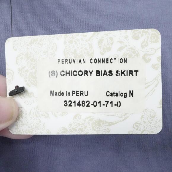 Peruvian Connection Skirt Women Small Lavender Chicory Bias Casual Preppy Office - Picture 11 of 13